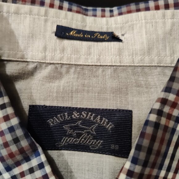 Paul & Shark Long Sleeve Shirt Men's M 15.5 Made In Italy - Picture 3 of 12